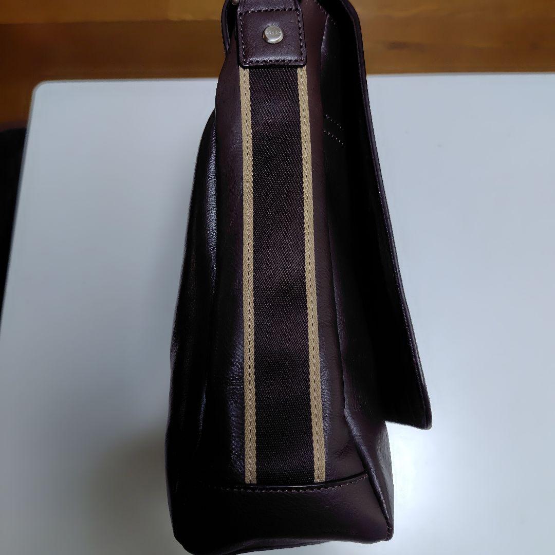 COACH メッセンジャー ショルダーバッグ F70555 ダークブラウン