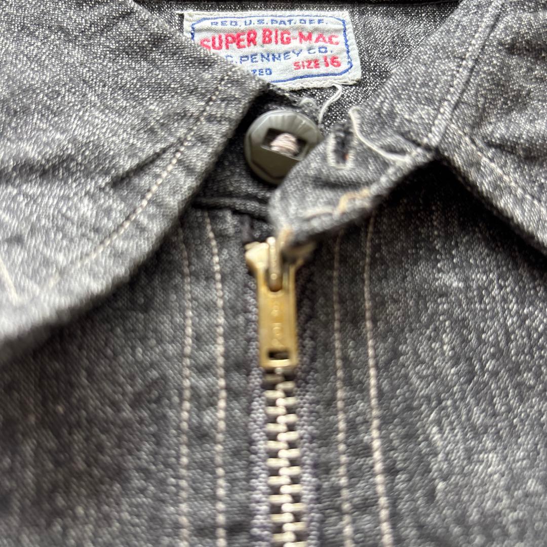 ヴィンテージ 黒シャン ブラックシャンブレー 30s SUPER BIG MAC