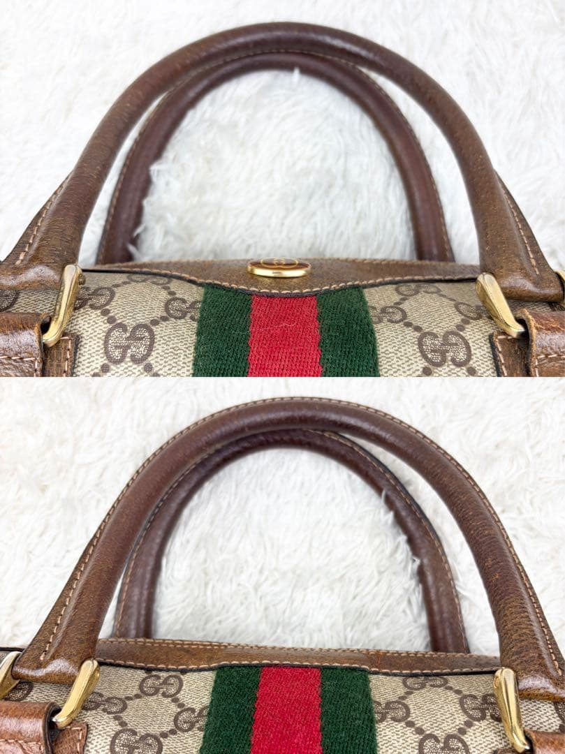 希少】オールドグッチ シェリーライン GGスプリーム ボストンバッグ