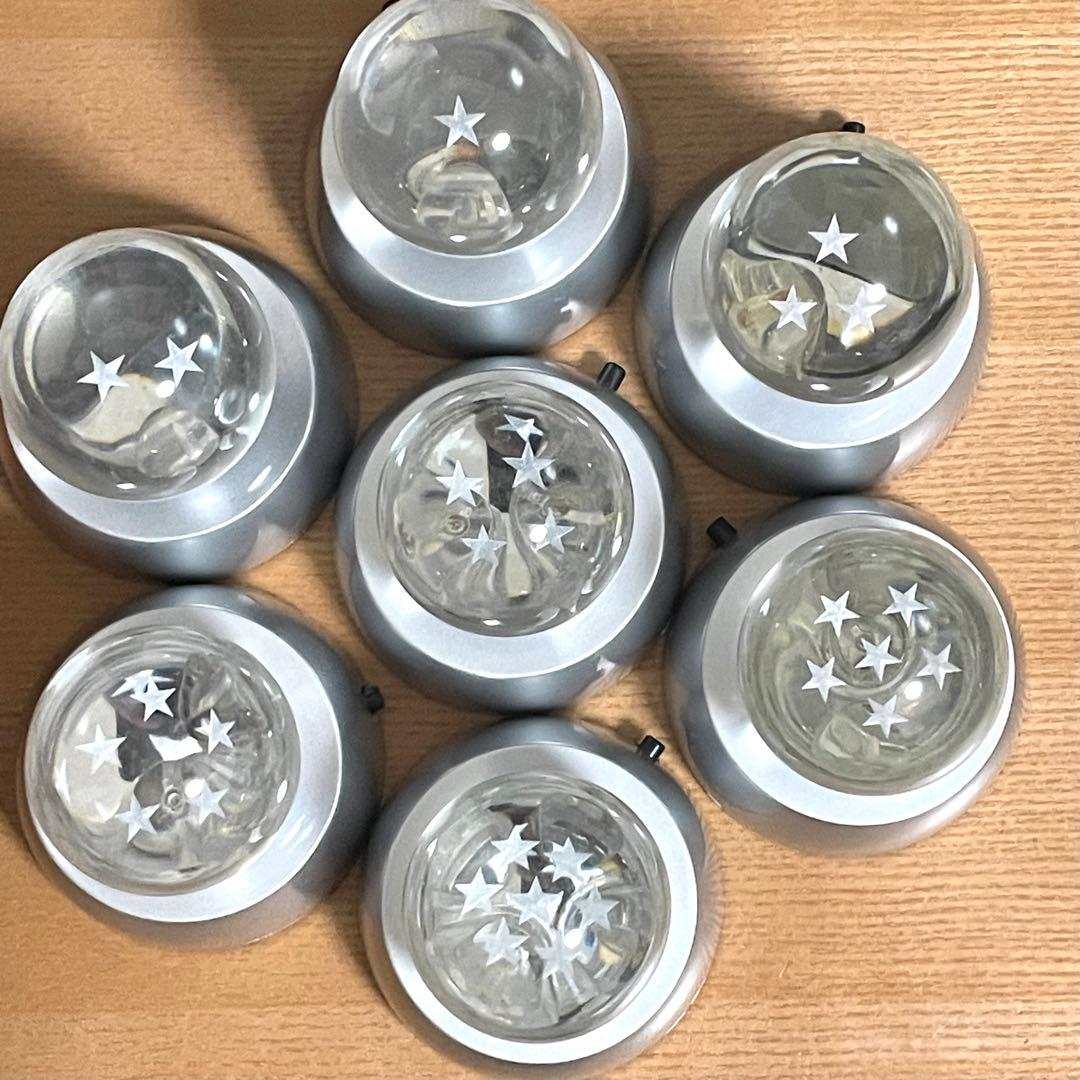 ドラゴンボール 七星球 7種セット ガラス製 台座付き