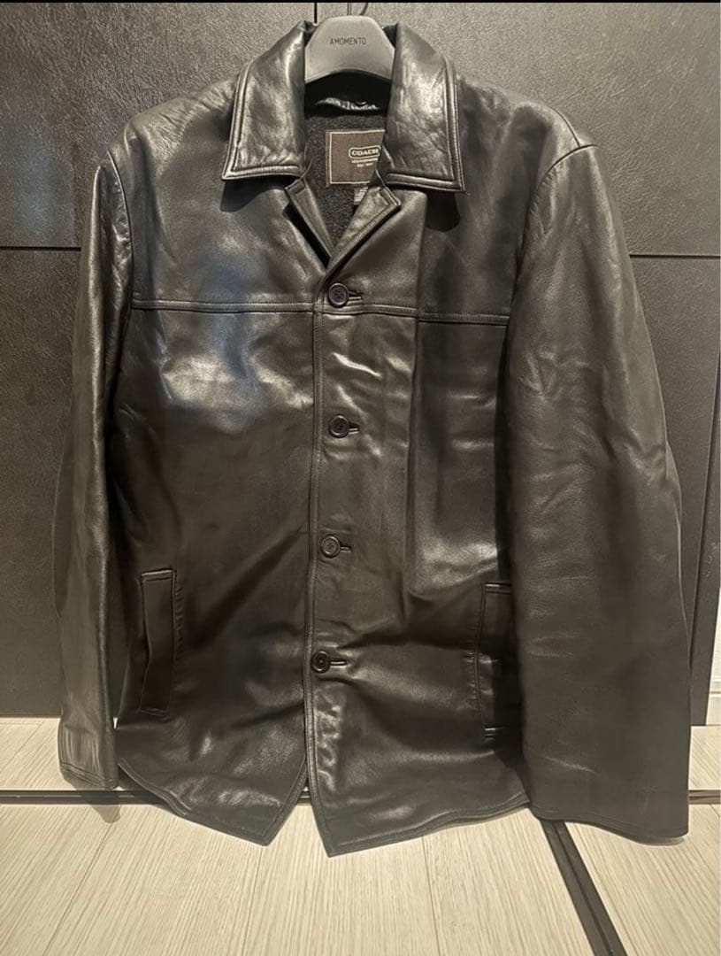 old coachオールドコーチ レザージャケット カーコート 中古・古着通販】COACH (コーチ) ライナー付きレザーカーコート