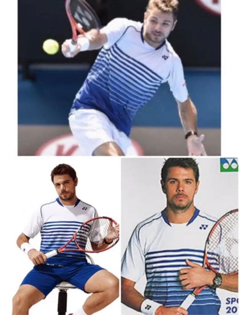 ヨネックス テニスウエア ワウリンカ着用モデル Lサイズ - メルカリ