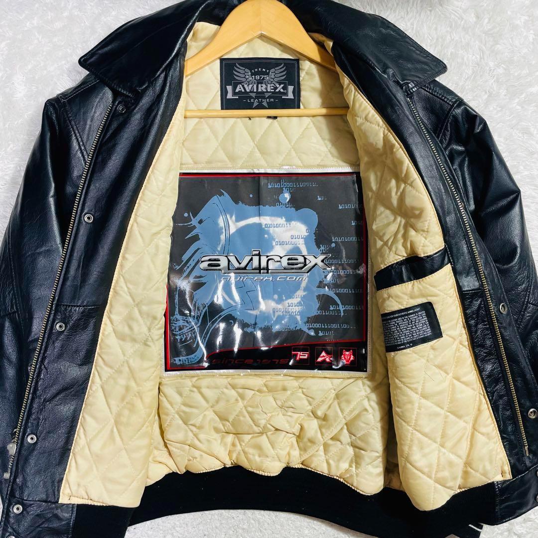 希少】極美品✨ AVIREX 90s KING CASINO レザージャケット - メルカリ