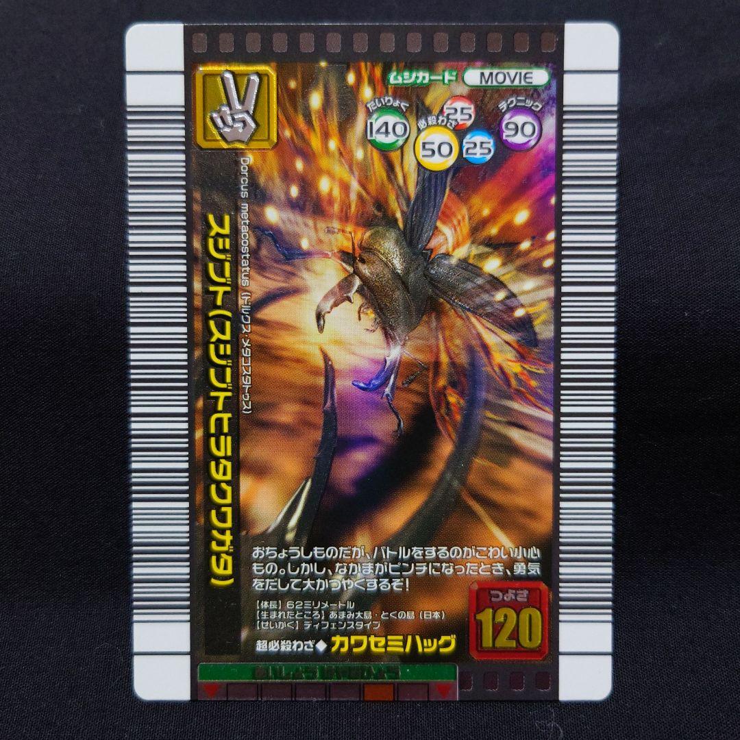 ☆【非売品】ムシキング スジブト（スジブトヒラタクワガタ） 3種3枚