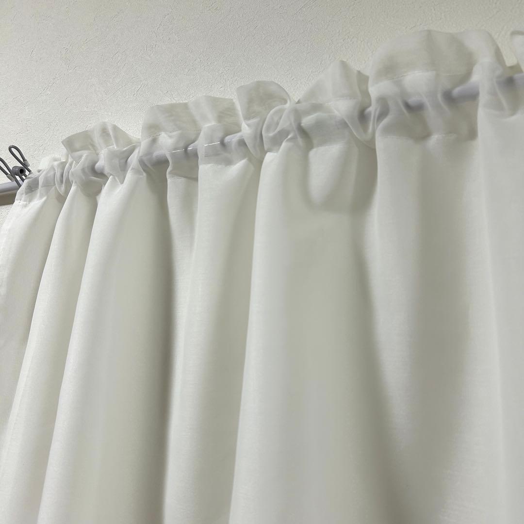 KURO☆様専用】二重レースカフェカーテン 4枚 オーダー品