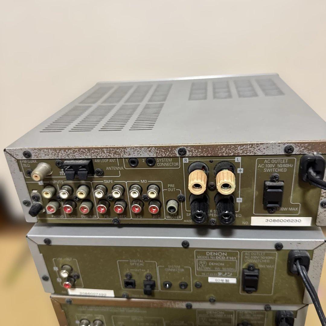 DENON DMD,DRA,DCD,DRR-F101 MDデッキ MDプレイヤー