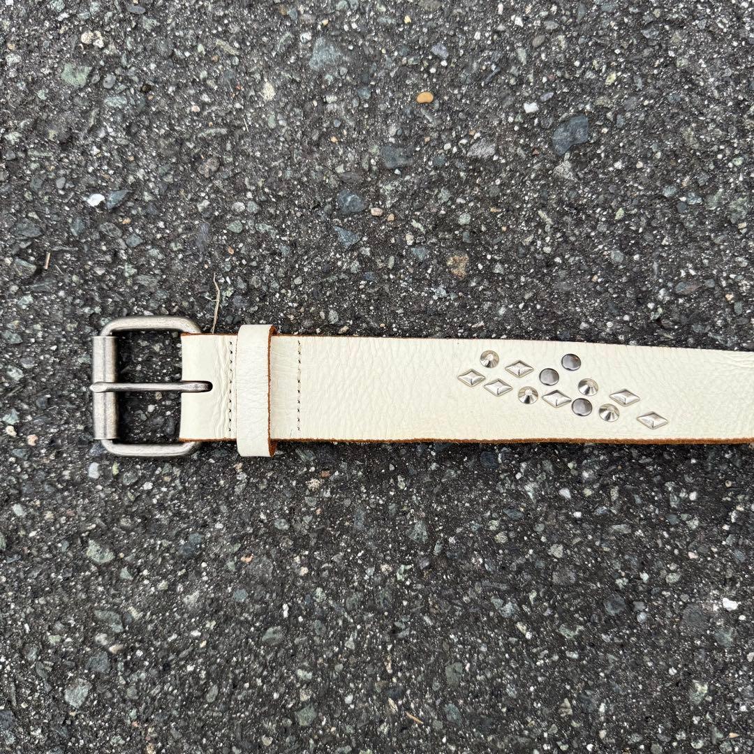 vintage leather studs belt y2k HTC afb - メルカリ