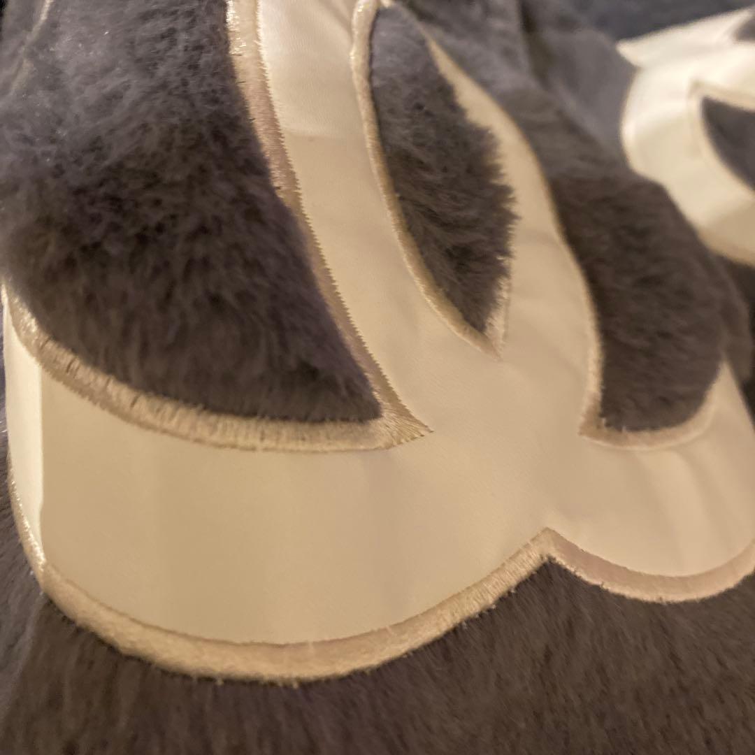 CHANELもこもこパーカーアウターグレー ノベルティ - メルカリ