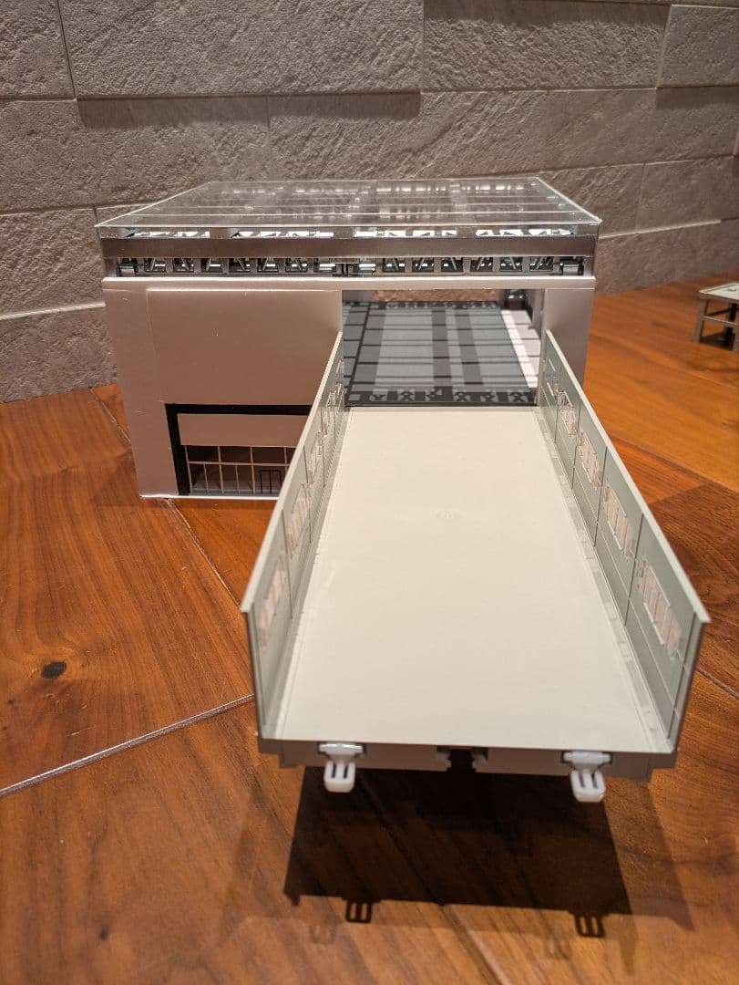Nゲージ 自作ストラクチャー 高架駅舎 ジオラマ - メルカリ