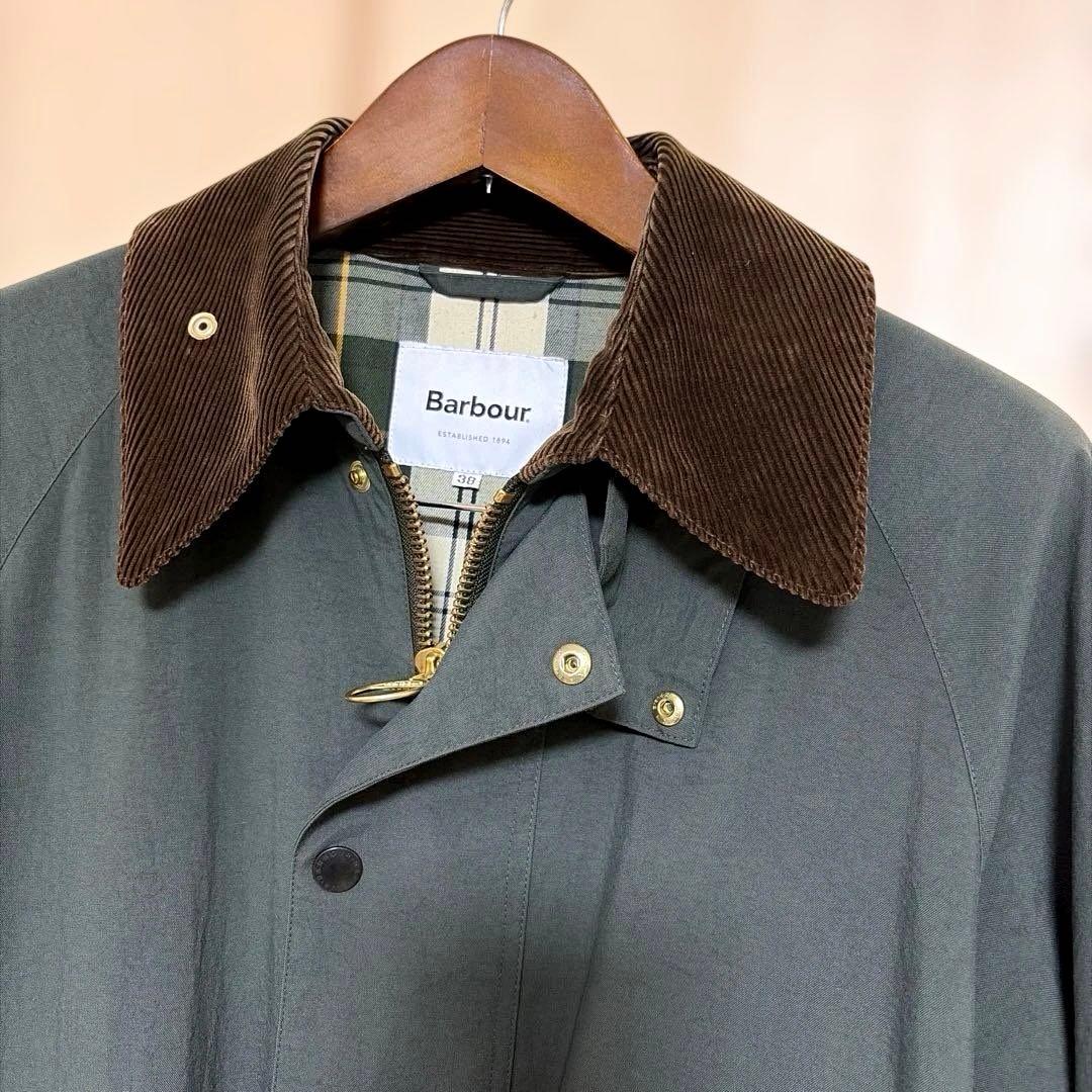 美品】Barbour ニュー バーレー オーバーサイズ 別注 ノンオイル 38