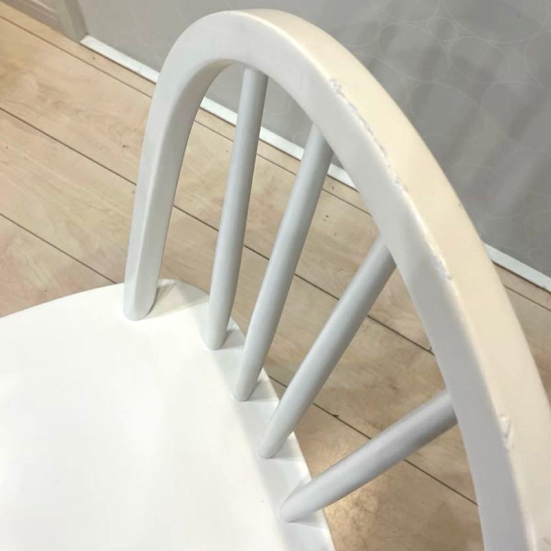 MOMO NATURAL】 ウィンザーチェア 北欧 ダイニングチェア 椅子 白の