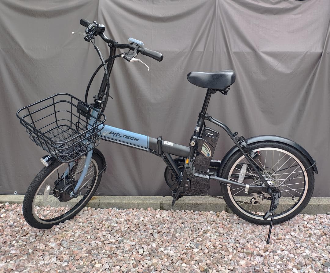 PELTECH TDN-208L ブルー×ブラック 電動アシスト自転車 折り畳み 28ca2a472e4a6c16c9b52192282a20
