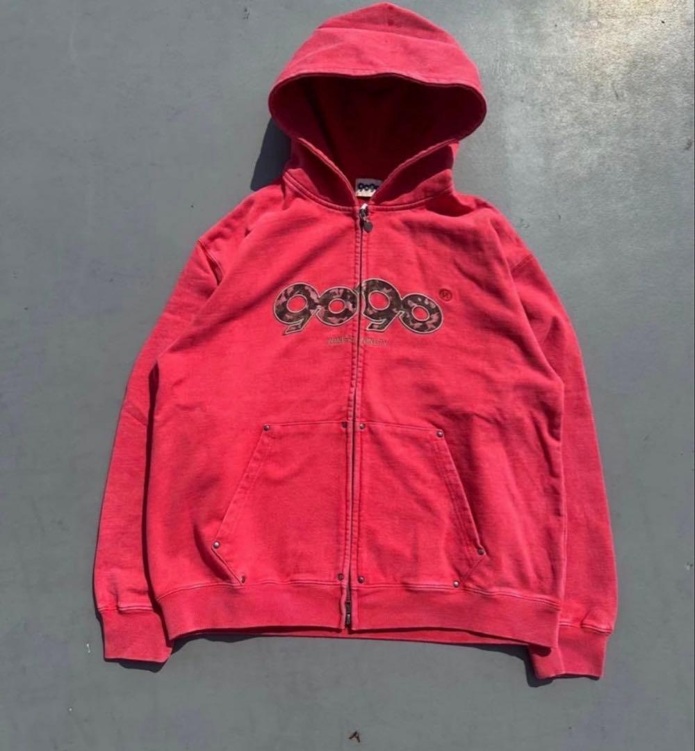 9090 ダブルジップパーカー - メルカリ