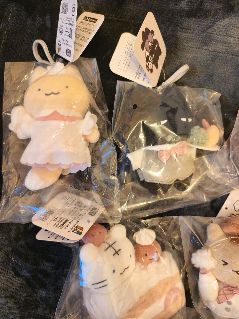 ホワイトタイガーとブラックカフェ　 マスコット 5点