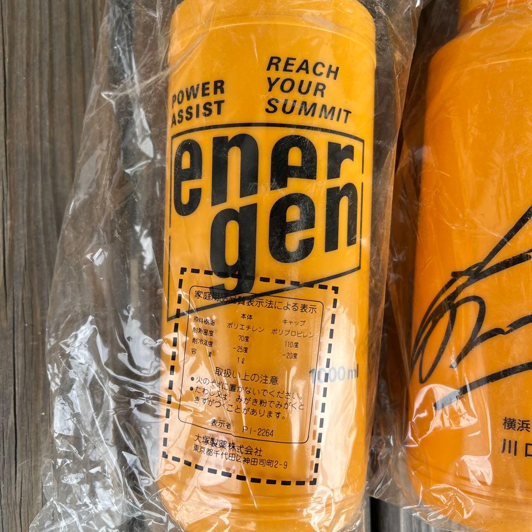 未開封 非売品 川口能活 エネルゲン スクイズボトル サインモデル 2個
