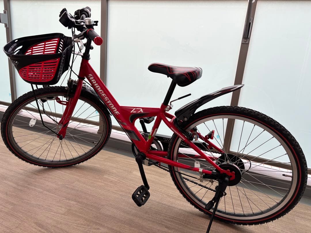 ブリヂストン　キッズサイクル レッド 前面バスケット付き 子ども用自転車］キッズ向け自転車 | 自転車 | ブリヂストンサイクル