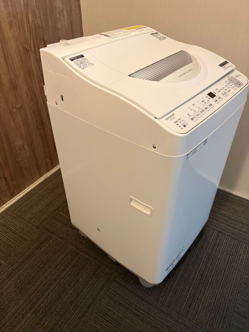 SHARP 縦型洗濯乾燥機 ES-TX6G-S 2023年製 中古品 - メルカリ
