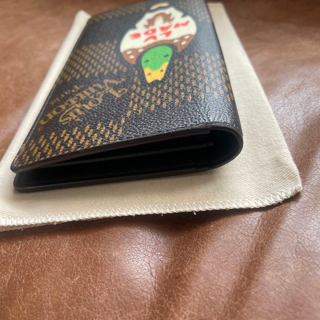 美品 ルイヴィトン NIGO コラボ ダミエ 長財布 ダック ヒューマン