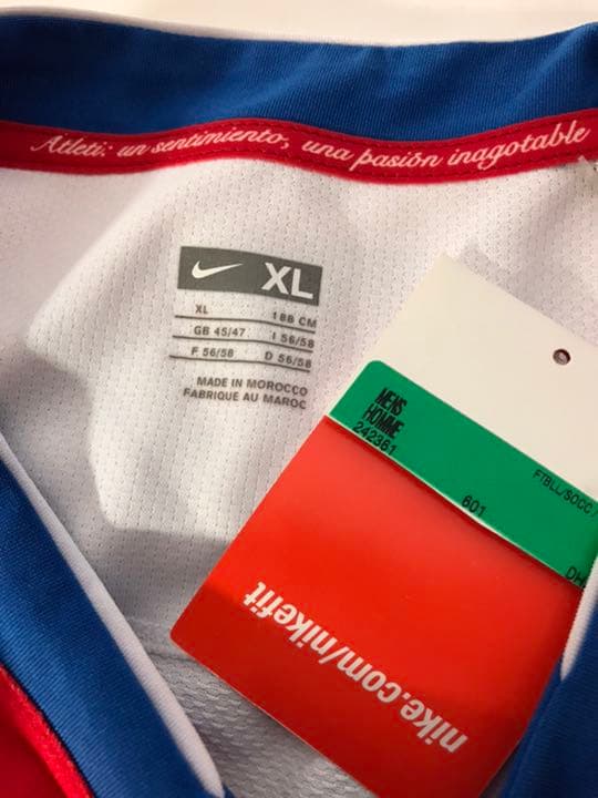 新品正規品NIKE アトレティコ・マドリード「10」アグエロ半袖XL