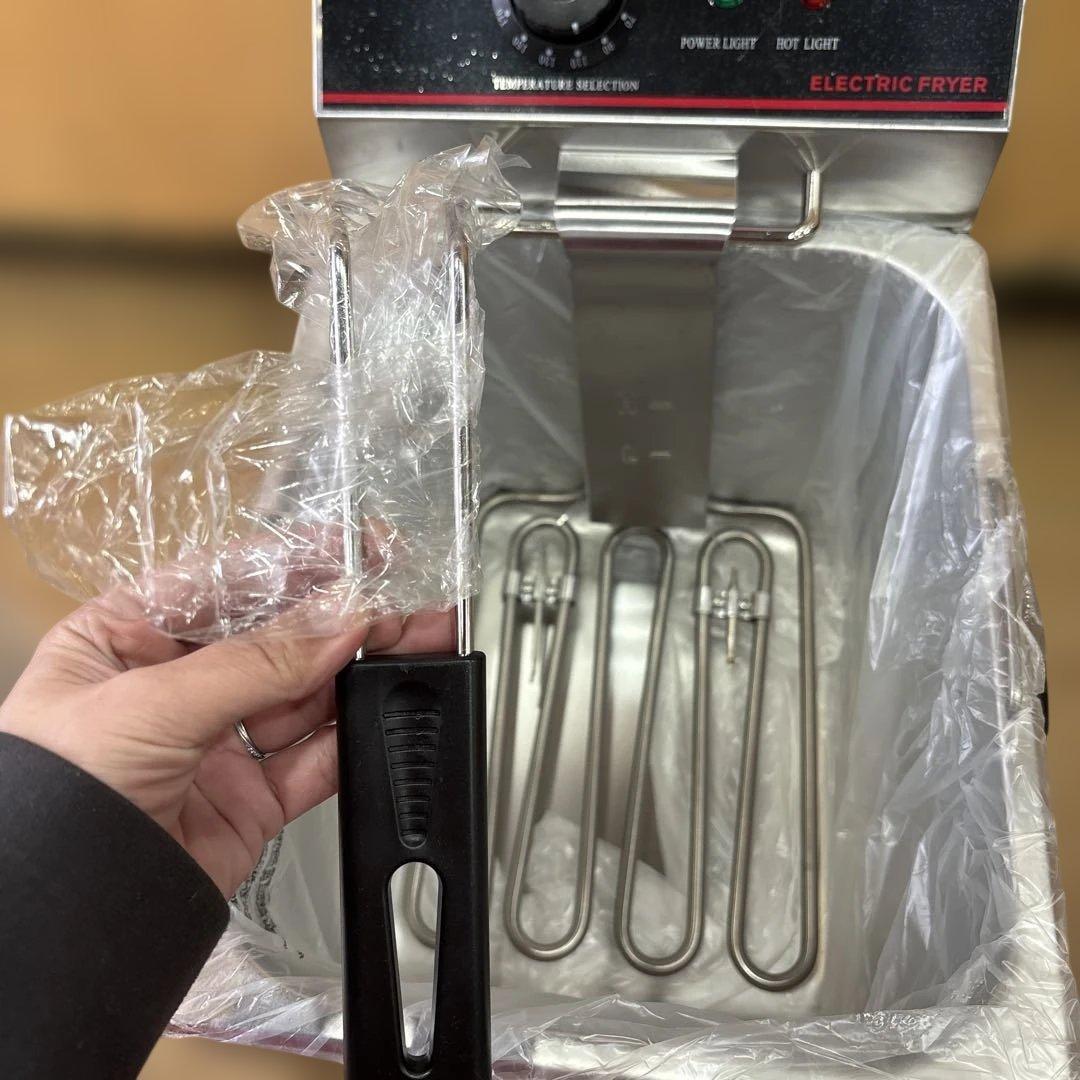 T118 電気フライヤー ステンレス製 コンパクト - メルカリ