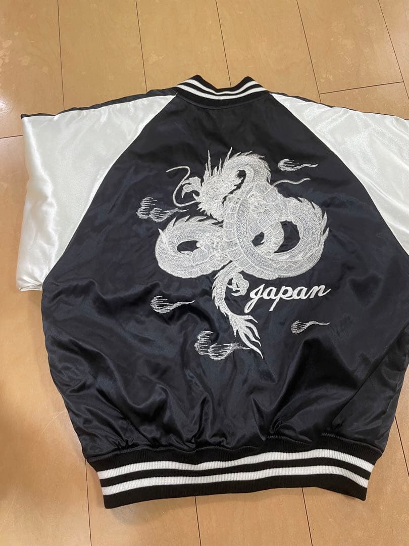 柏木由紀着用モデル】星姫 ドラゴン刺繍 スカジャン キルティング