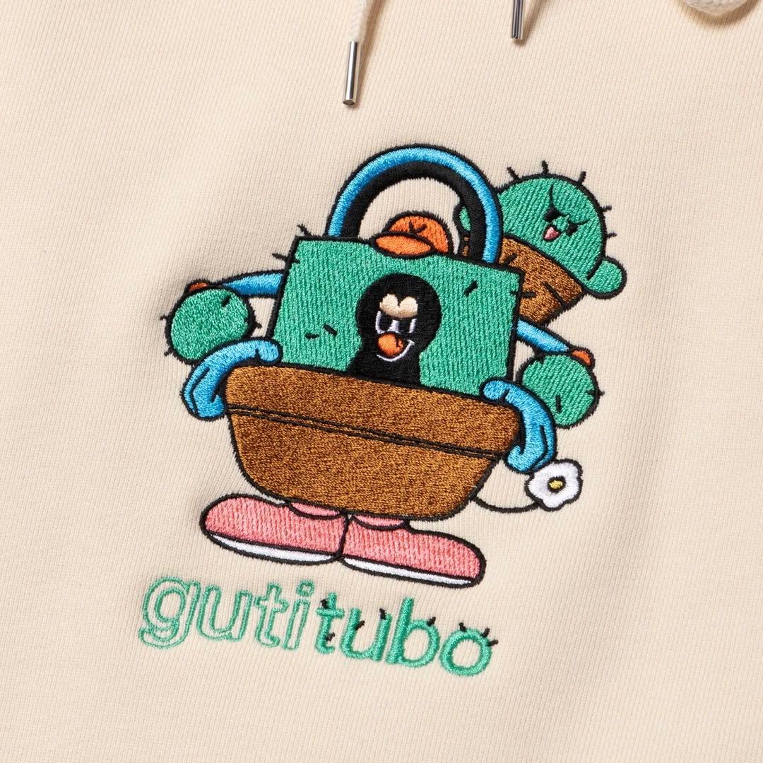 新作 vaultroom ぐちつぼ フード パーカー ベージュ M - メルカリ