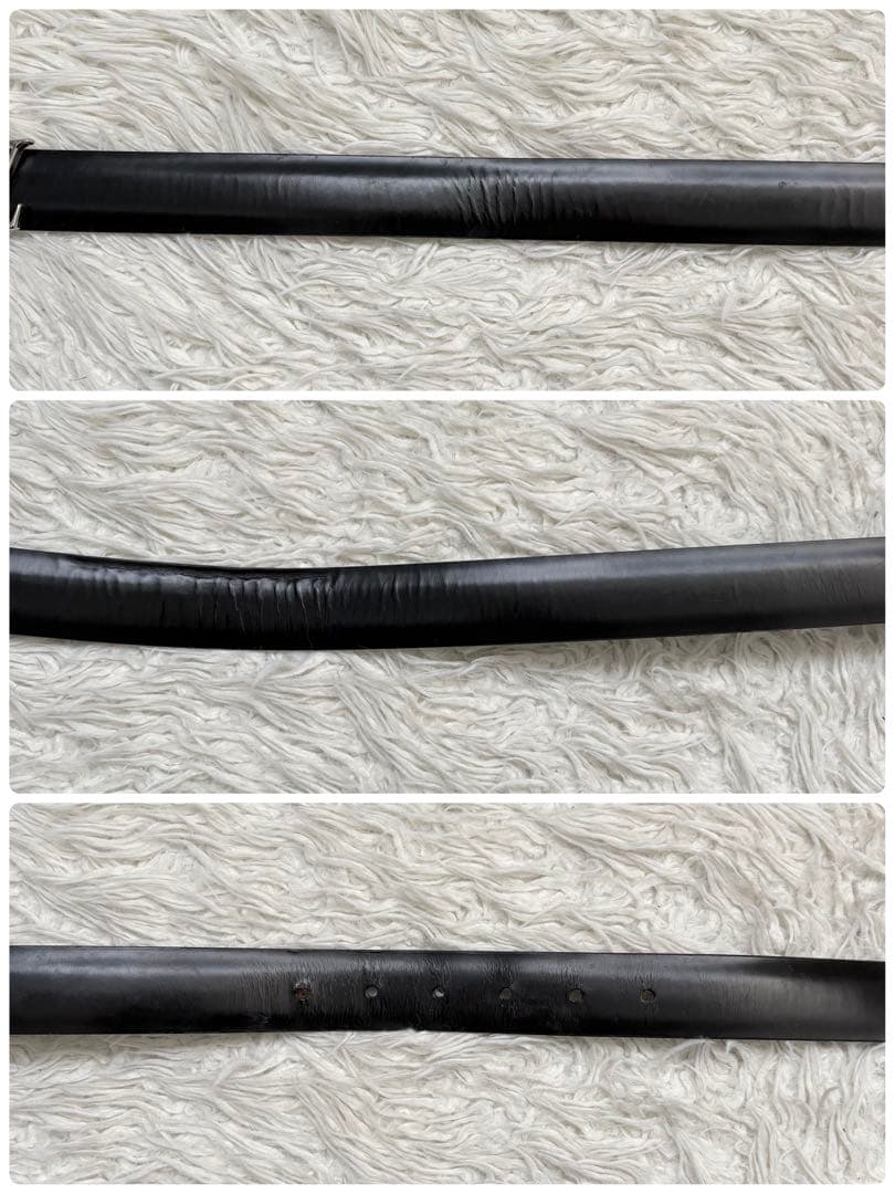 美品 ルイヴィトン M9840 サンチュール アナグラム ブラック ベルト 85