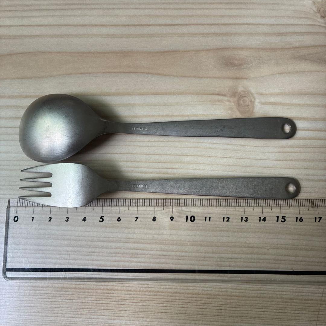 MIZO ミゾー チタン製 フォーク、スプーン 2点セット - メルカリ