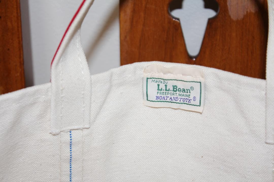 L.L.Bean トートバッグ 90s USA製 XL 赤刺繍入り