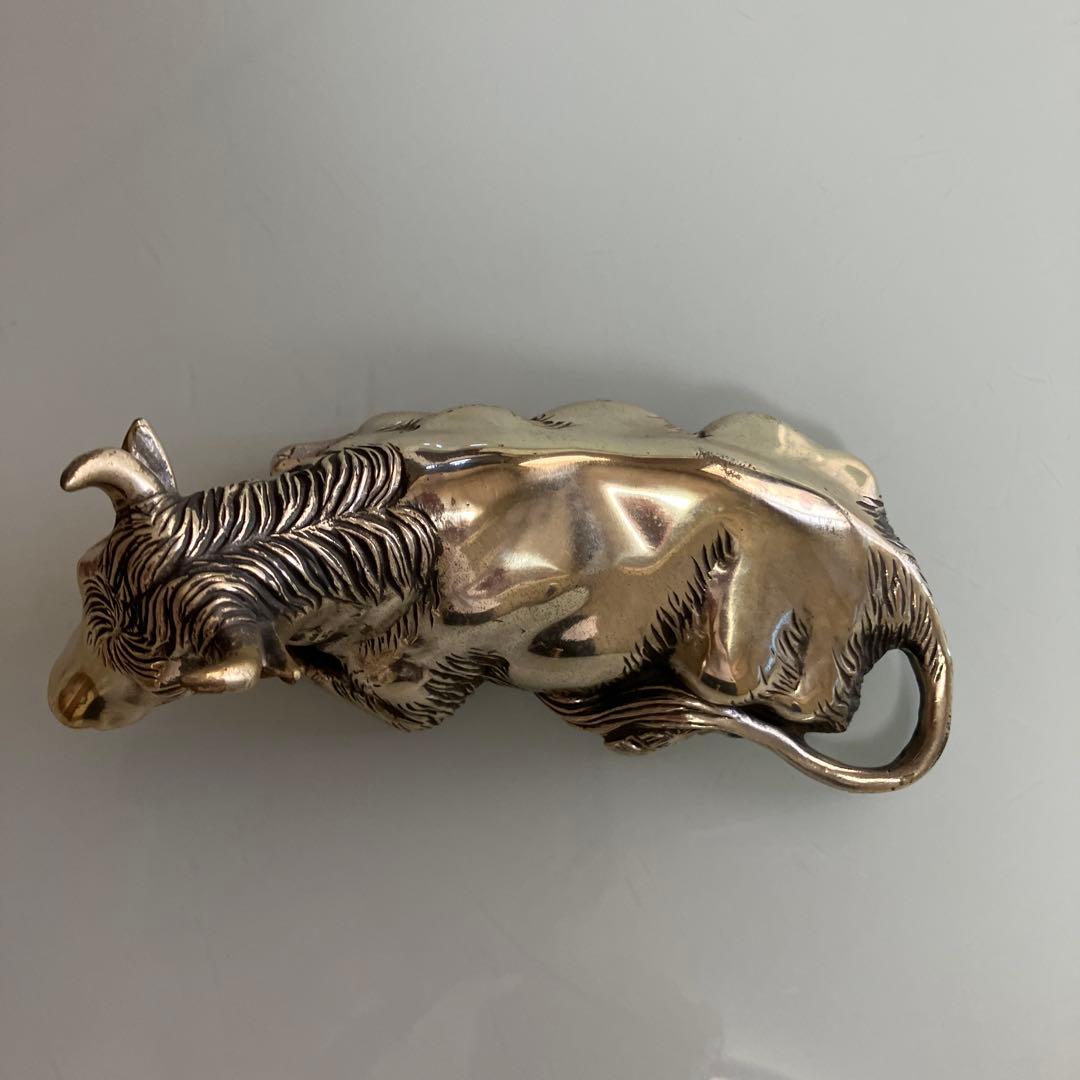 高村光雲 座牛 洋銀 置物 アンティーク - メルカリ