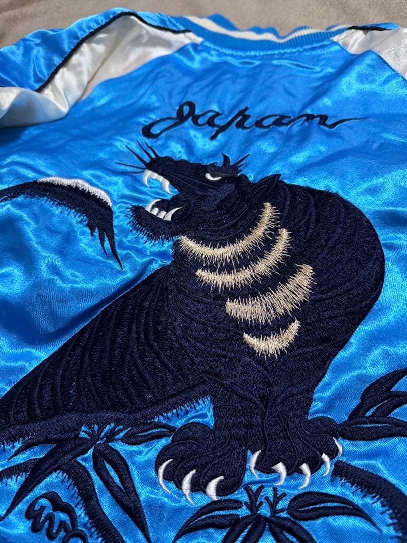 GUMU vintage 虎 鷲 日本限定 スカジャン サテン unisex - メルカリ