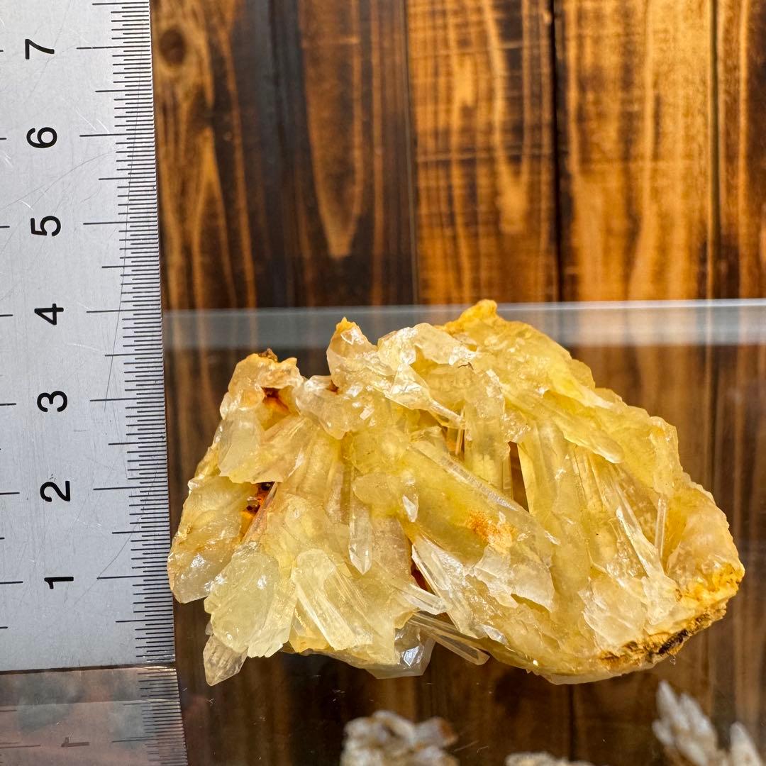 レモン水晶 クラスター 国産鉱物 奈良 希少 特別価格/高品質]インド/マニカラン産ヒマラヤ水晶クラスター/超大型