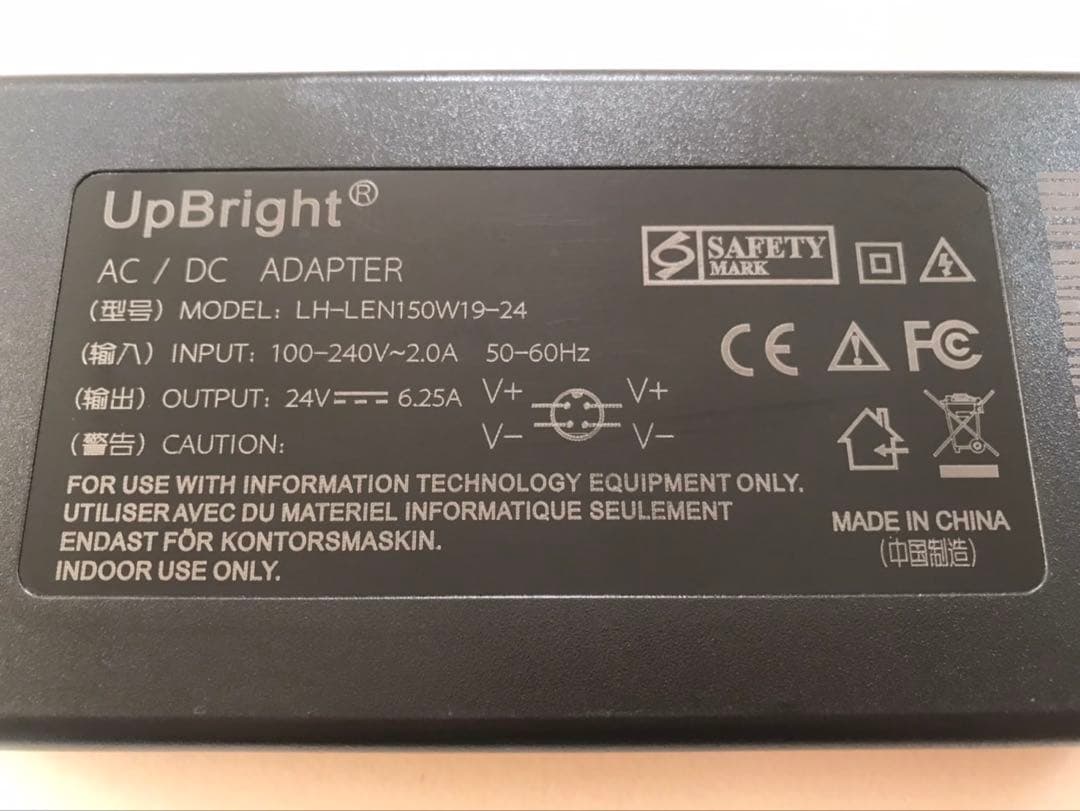 UpBright AC/DCアダプタ Wacom Cintiq 24HD用 - メルカリ