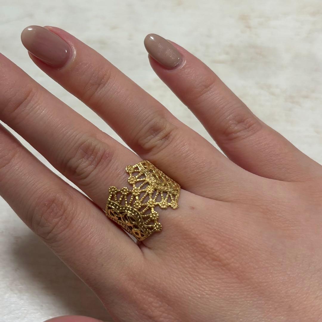 K18 リング指輪18金5g 14号-Tiffany ティファニー スネーク リング 蛇