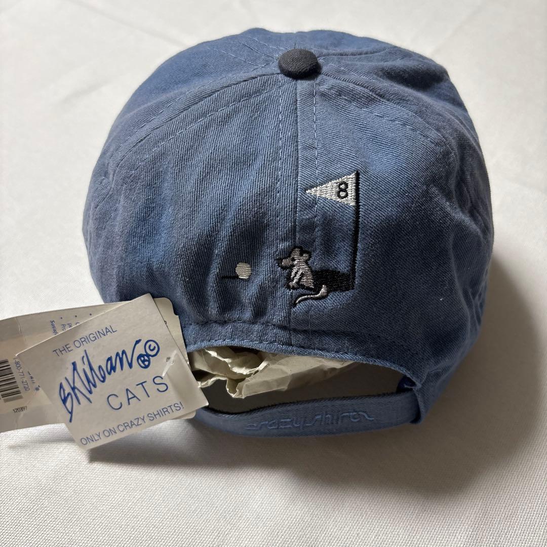 90s デッドストック クレイジーシャツ クリバンキャット キャップ 猫