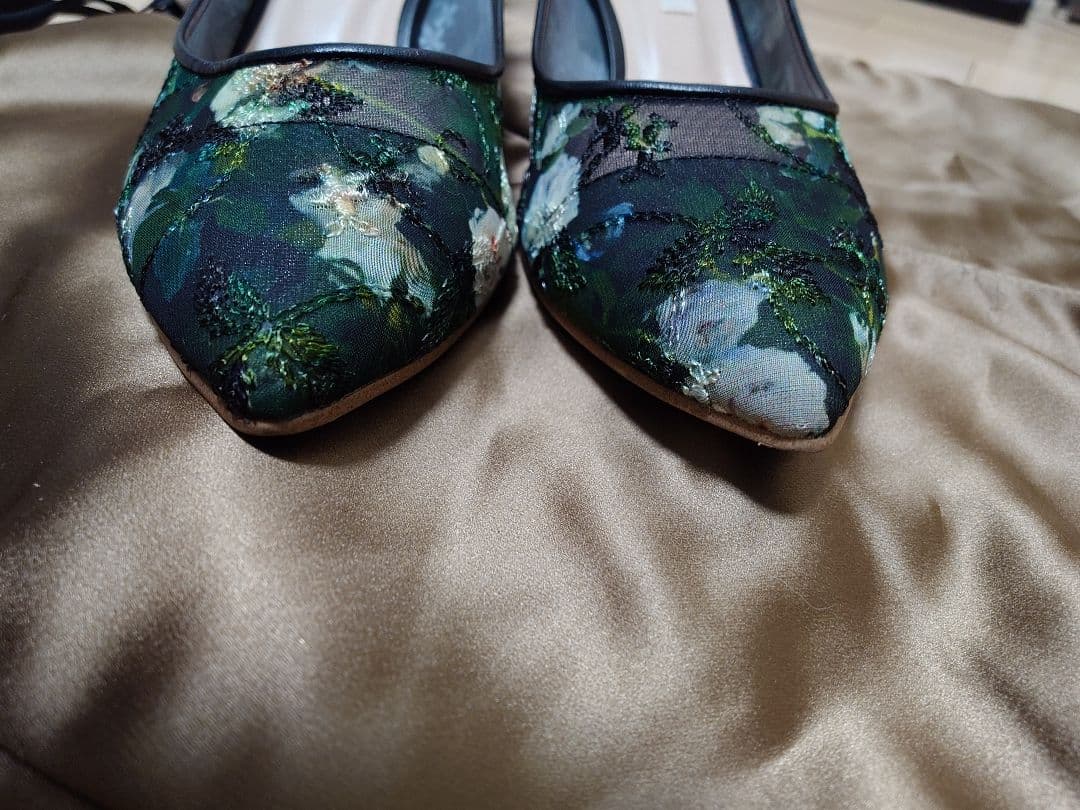 DIANA ダイアナ ルノワール 絵画シリーズ パンプス 24.5cm クロ