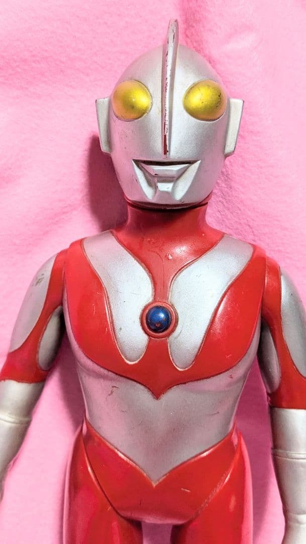 #ウルトラ 初代 ウルトラマン　ソフビ日本製198？BANDAI 大きさ30cm 30cm】バンダイ 1983年 日本製 ウルトラマン ソフビ / 検 当時物