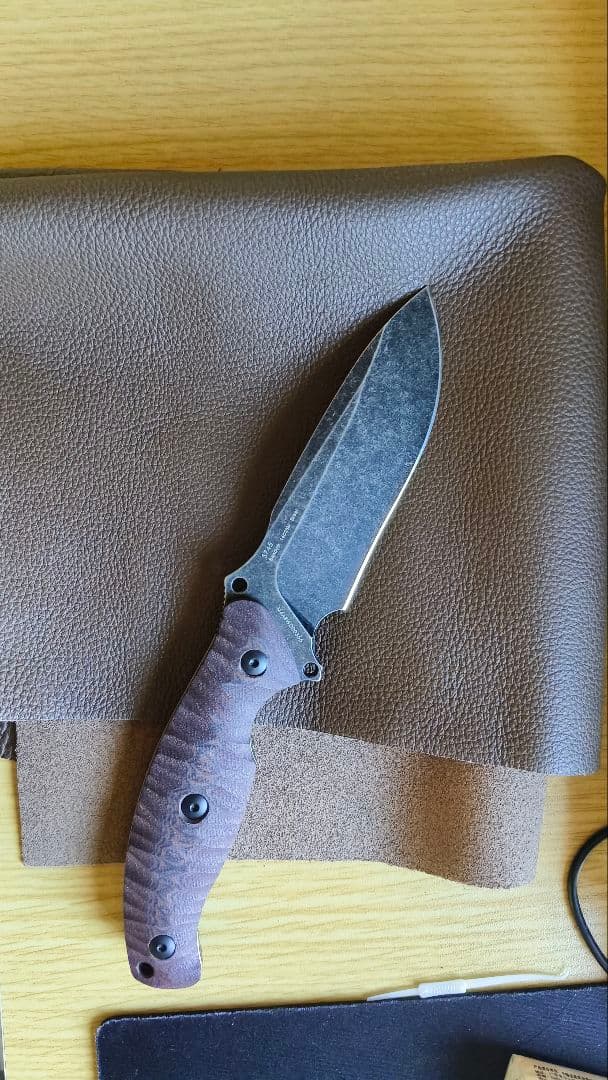 14C28N鋼 Sanrenmu 三刃木 フルタング直刀 本革素材40cm - メルカリ