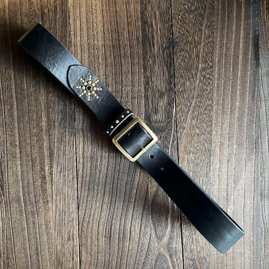 ディッキーズ874専用スタッズギャリソンベルト ミッスーリ真鍮HTC