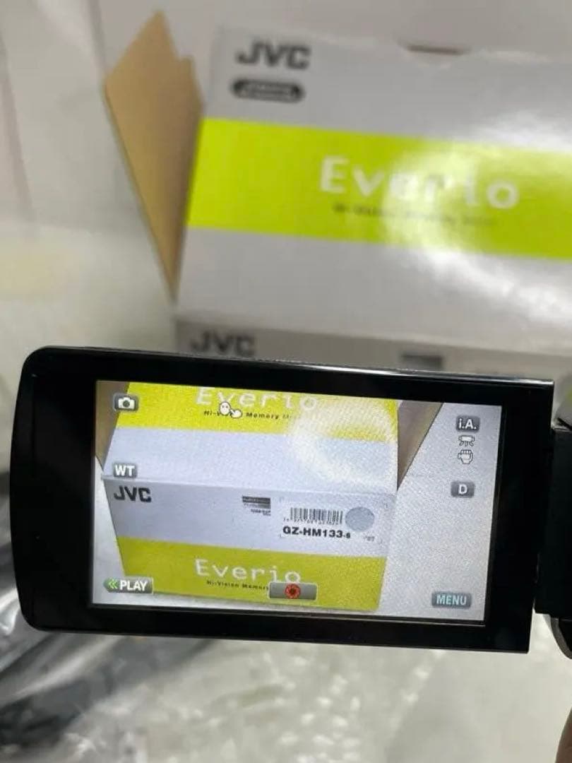 動作確認済】JVC Everio GZ-HM133-S 本体 箱 付属品