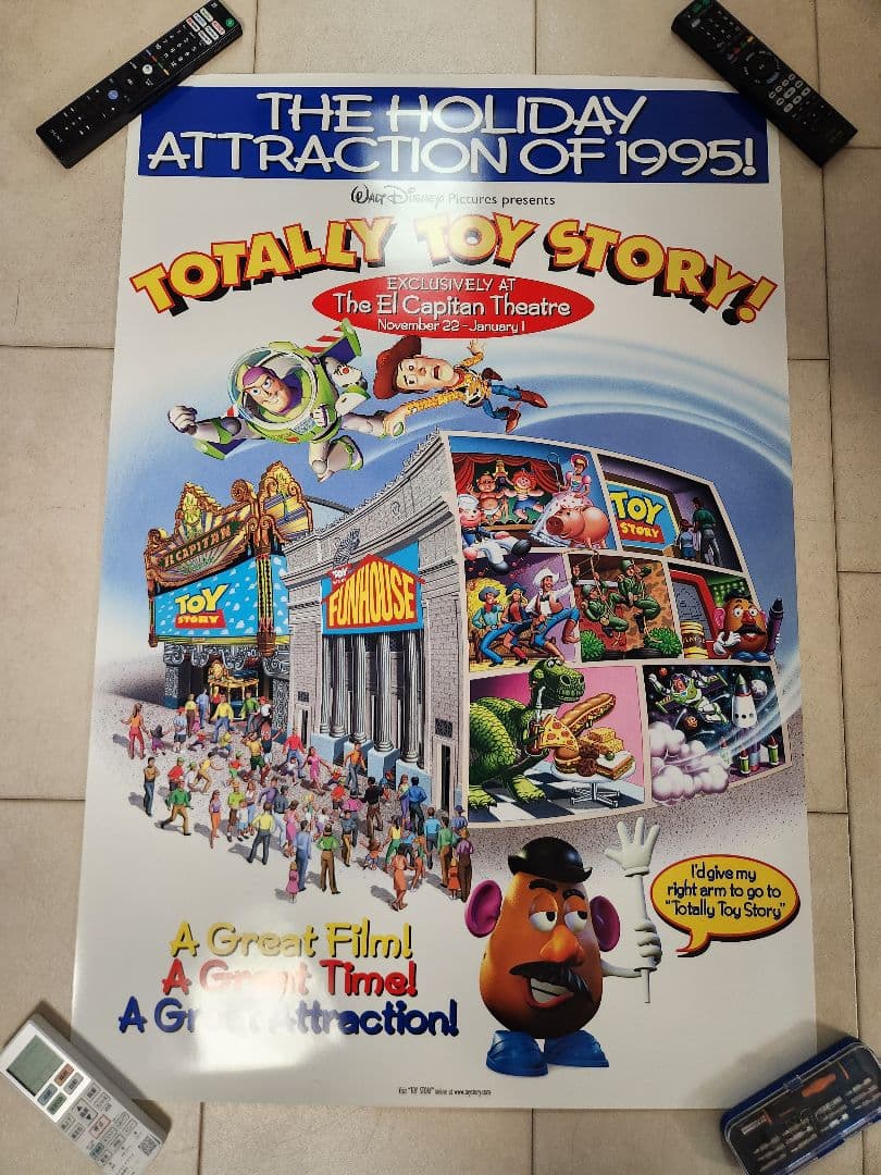 トイストーリー アメリカ版 映画ポスター エル・キャピタンシアター 激レア トイストーリー アメリカ版 映画ポスター PIXAR - メルカリ