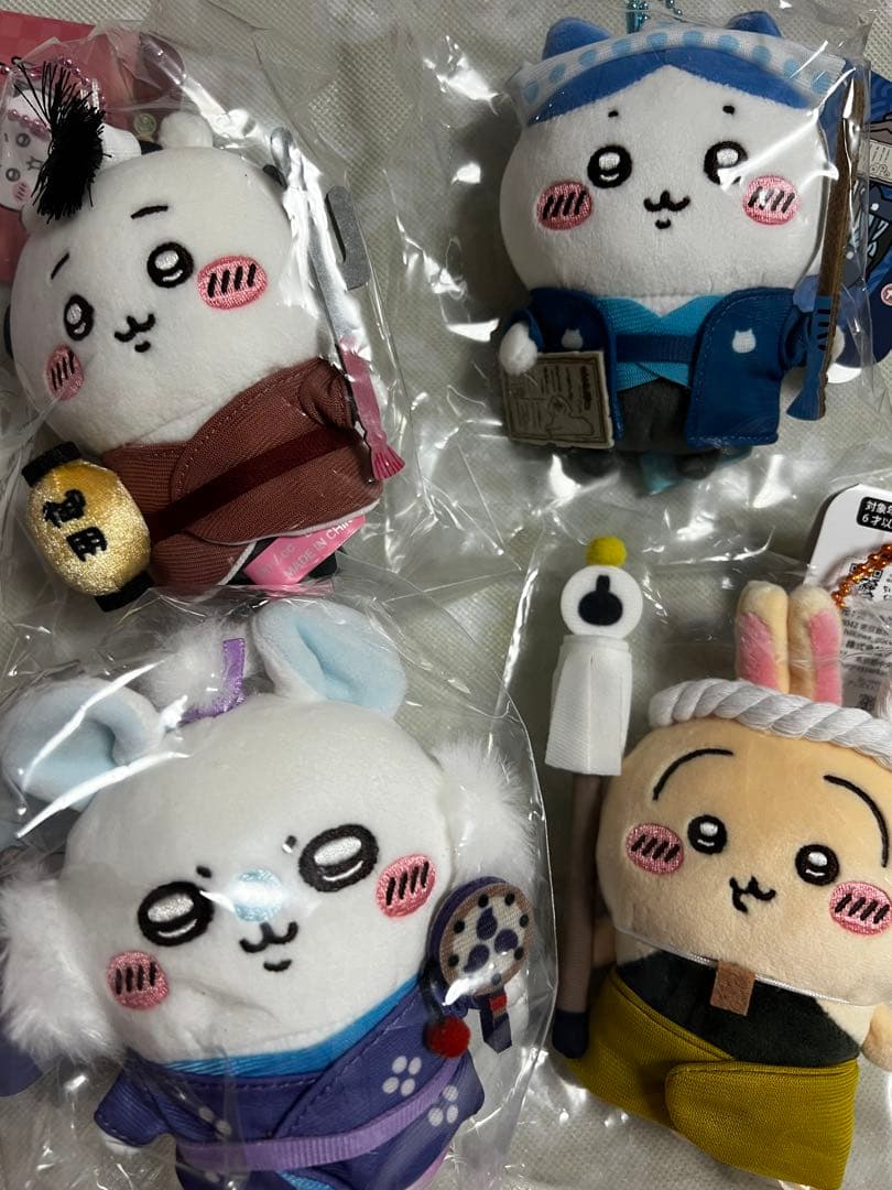 ちいぽけ ちいかわぽけっと 江戸なマスコット 4種 うさぎ ハチワレ モモンガ ちいかわ江戸マスコット／ ちいぽけから最新グッズが登場！ マスコット