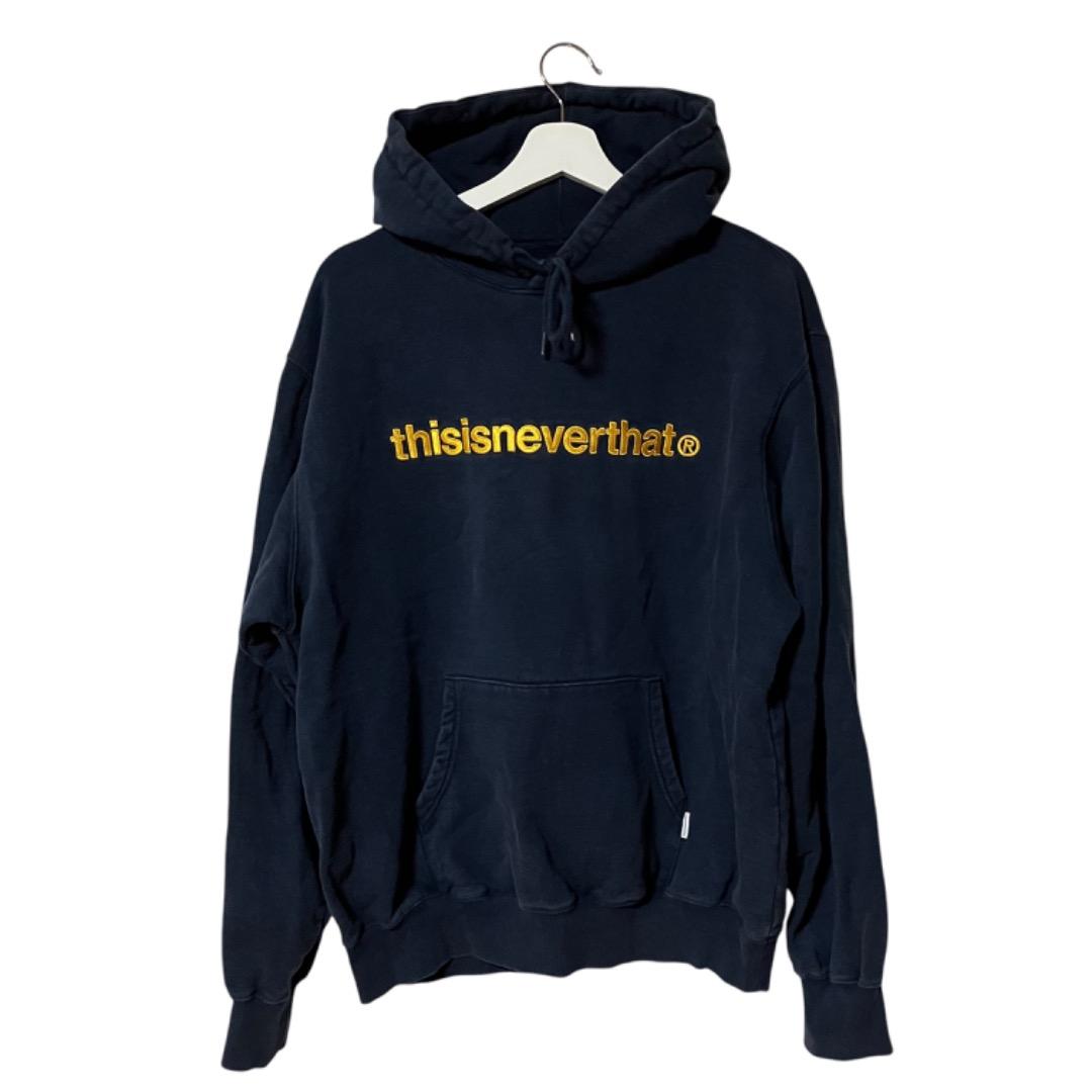 thisisneverthat® ネバザ 刺繍ロゴパーカー ネイビー フーディ - メルカリ