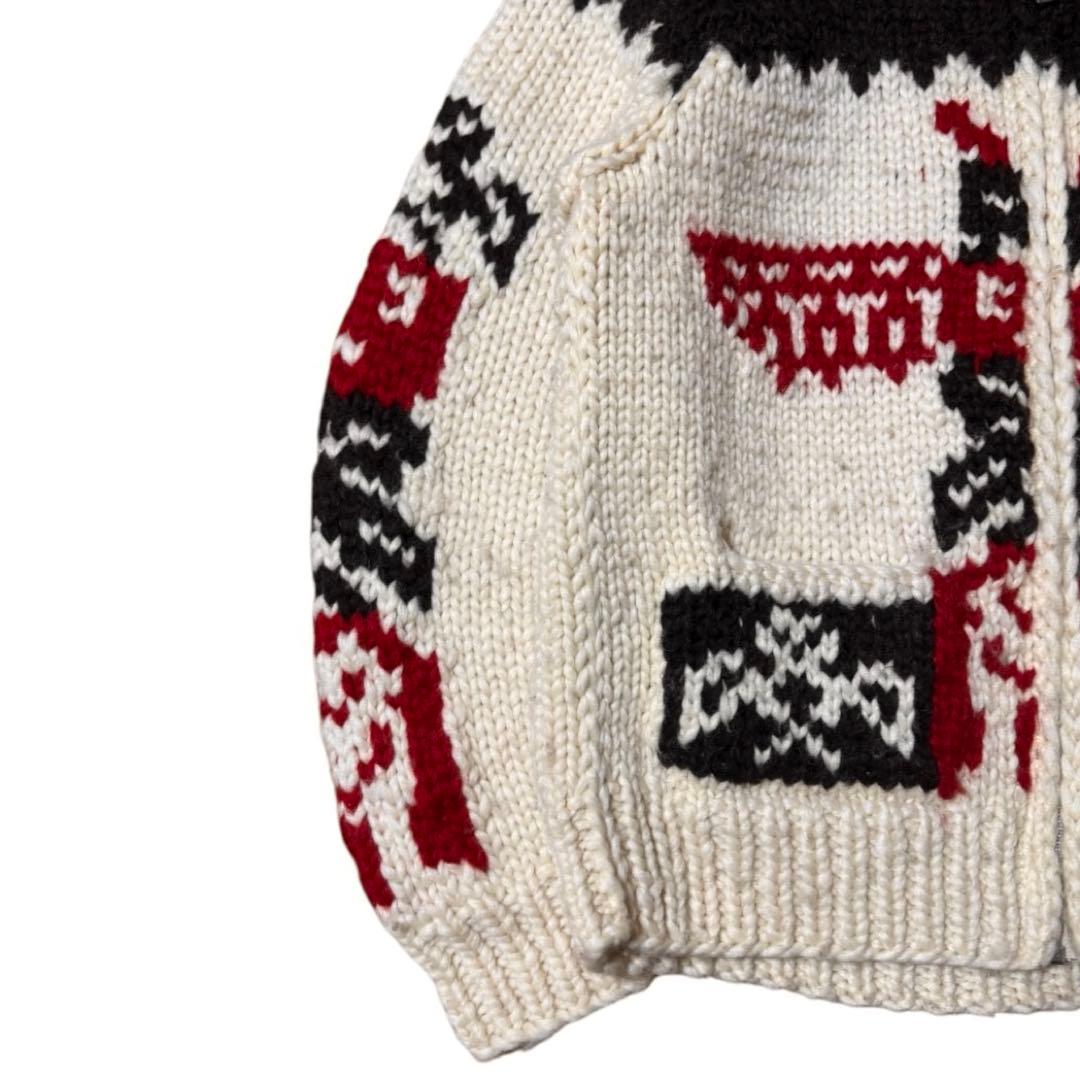 KANATA カウチンセーター ジップアップ トーテムポール サンダーバード