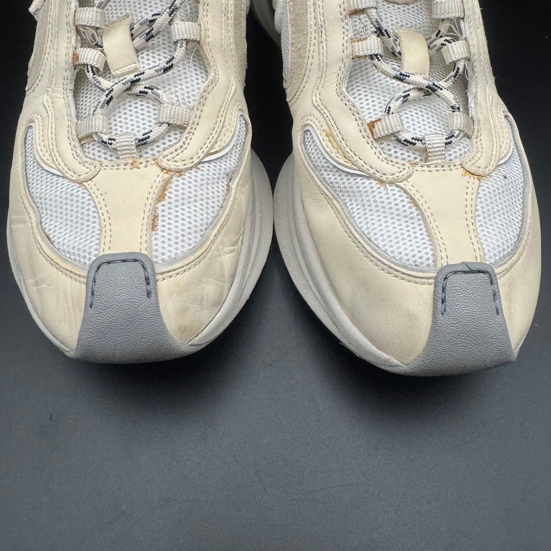 極美品】グッチ RUN スニーカー インターロッキング メンズ レザー 白