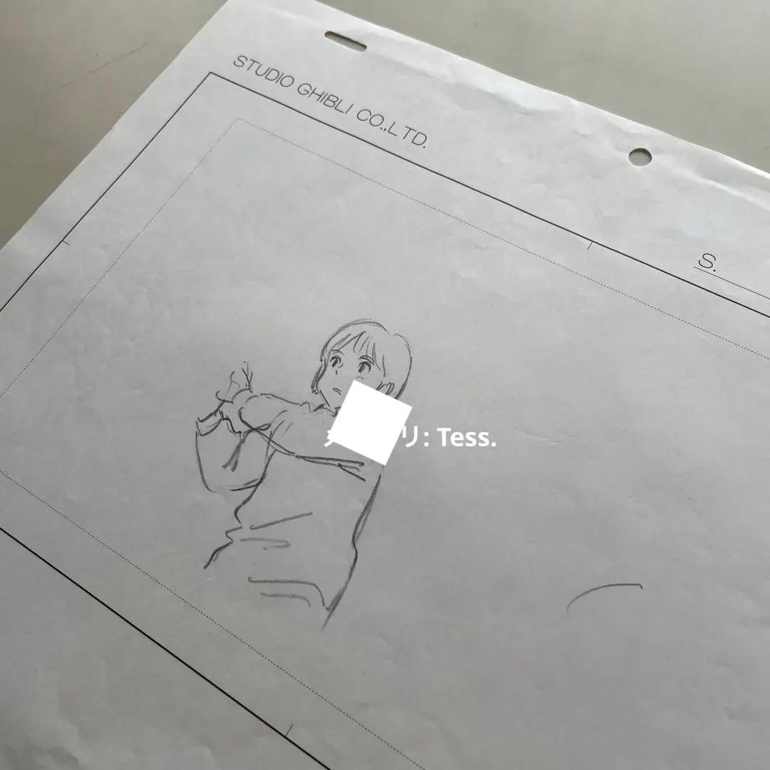 直筆原画】 耳をすませば ジブリ 月島雫 ラフ画 宮崎駿 Ghibli - メルカリ