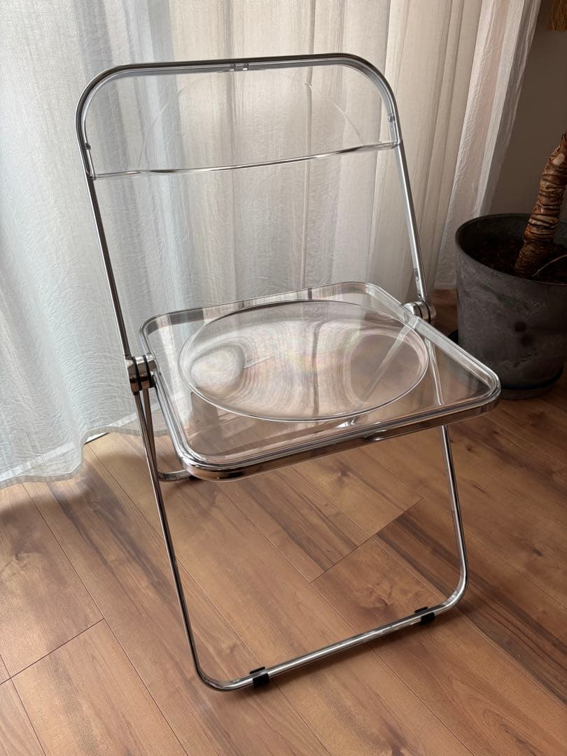 未使用品！Plia chiar クリア折りたたみ椅子 Plia Chair (Clear / White) - NICK WHITE
