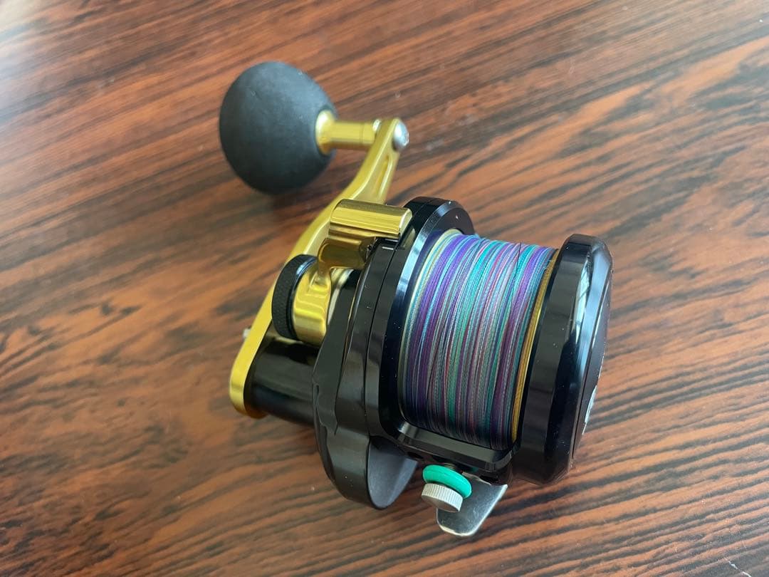 OFFL キャプチャ 30HG ベイトリール mrafix ジガー ブルーヘブン