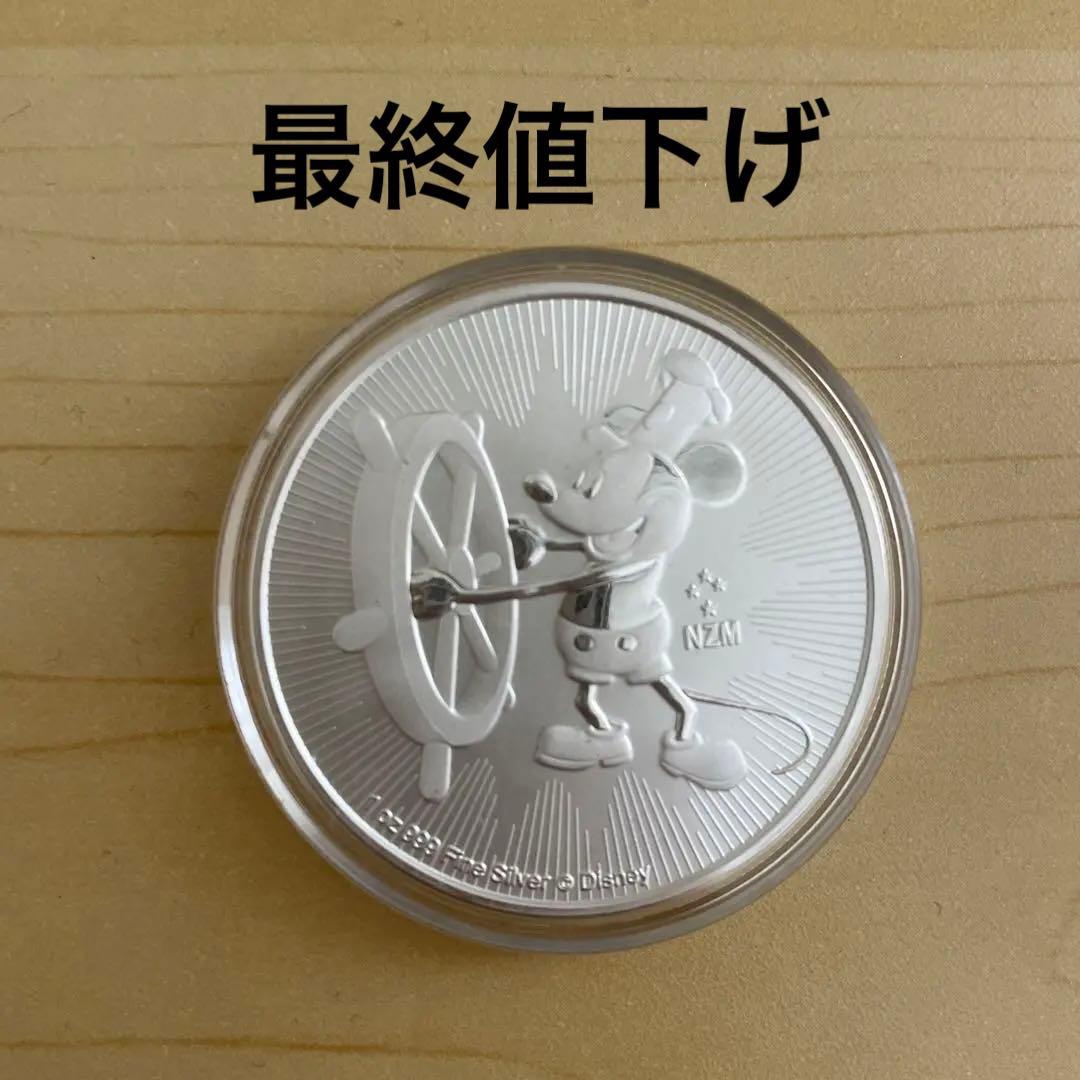 2017年 ニウエ ミッキーマウス 銀貨 1オンス エリザベス女王 - メルカリ
