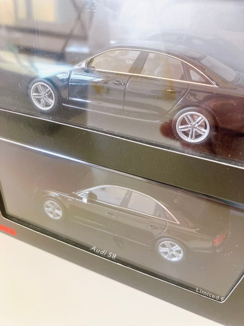 ☆2台☆ 1/43 シュコー アウディ S6、S8 ブラック 500台限定